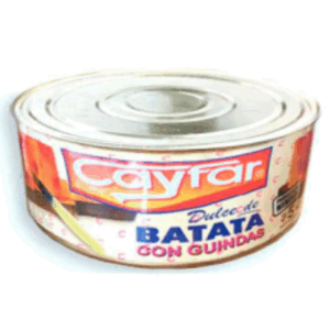 LATA DE BATATA CON GUINDAS