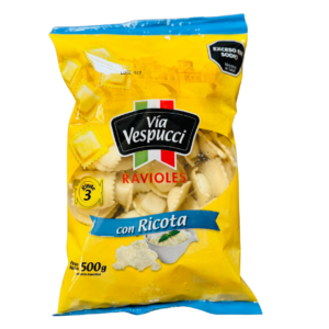 RAVIOLES CON RICOTA VIA VESPUCCI 500G