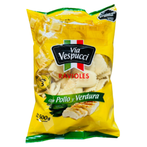 RAVIOLES CON POLLO Y VERDURA 500G